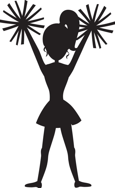 Silhouette Cheerleading Image Clip Art Illustration Silhouette Png