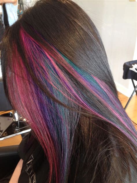 Get minimum6 highlights in your brown hair. Rainbow Hair: 30 Crazy Rainbow Hair Color Inspirations