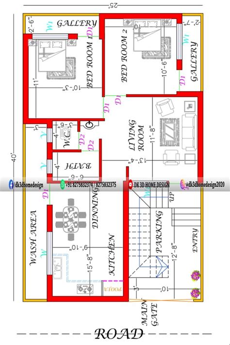 25 X 40 House Floor Plan Floorplansclick