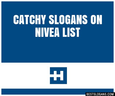 100 Catchy On Nivea Slogans 2024 Generator Phrases And Taglines
