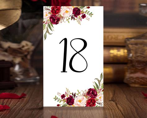 How to teach the kids to count to 100? 3x5 Table numbers printable Wedding blank Table number ...