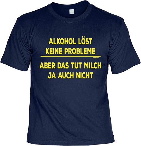 Alkohol Party Sprüche T Shirt Alkohol Löst Keine Probleme