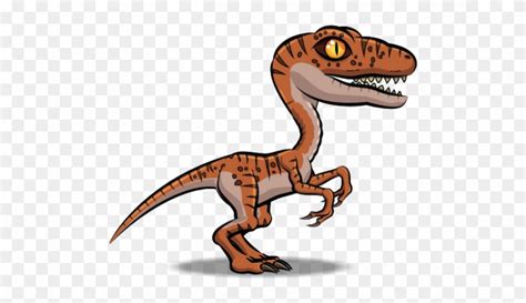 Velociraptor Clipart Raptor Raptor Dinosaurs Cartoon Png Download