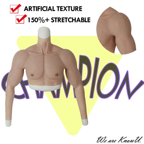 Knowu Muscle Suit Male Strong Muscle Arm Silicone Fake Muscle Realistic Knowu Crossdresser