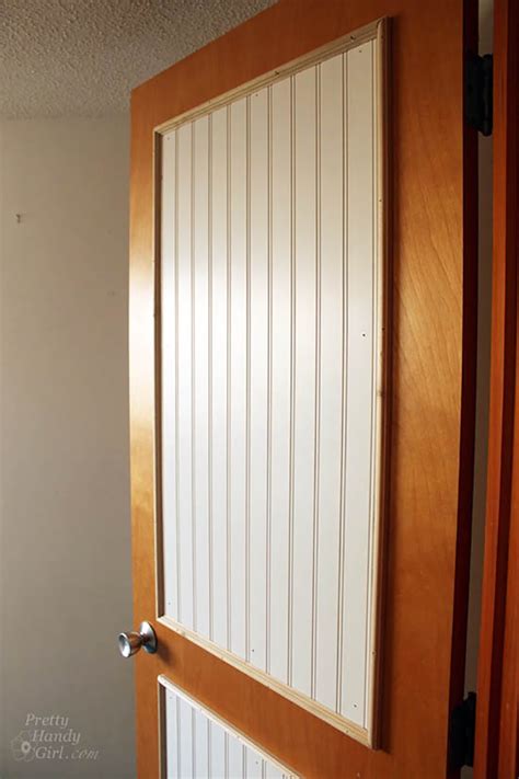 When all the recessed panels have been painted, finish the door with the roller. How to Add Decorative Molding to Flat Doors - Mobile Home ...