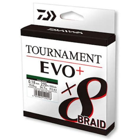 Comprar Fio Daiwa Tournament X8 Evo 270Mts Dark Green