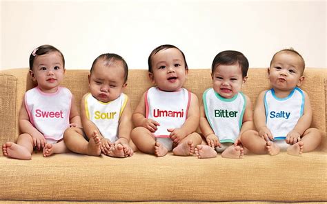 Hd Wallpaper Lovely Babies Five Babys Assorted Color Bibs Cute