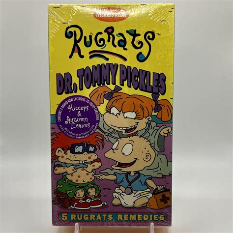 Nickelodeon Rugrats Dr Tommy Pickles VHS 1998 Angelica Tommy Chuckie