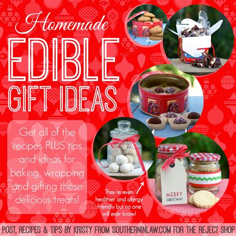 Surprise family and friends with a homemade gift they'll love this christmas! Southern In Law: DIY: Homemade Edible Christmas Gift Ideas!
