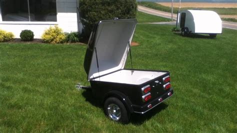 Easy to use and easy to store. Li'l Clipper Deluxe Motorcycle Cargo Trailer by Kompact ...