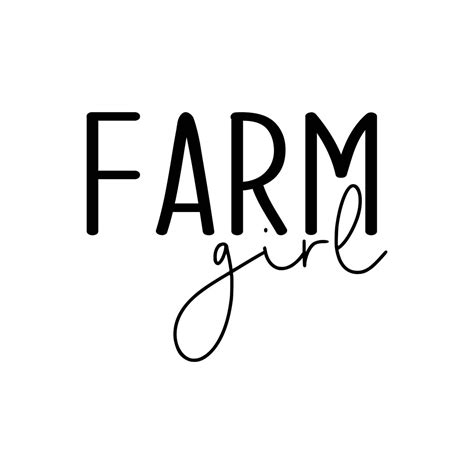 Farm Girl Decal Files Cut Files For Cricut Svg Png Dxf Etsy