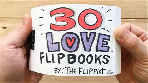 Top 30 Love Flipbooks Oddly Satisfying Romantic Sweet Funny Youtube