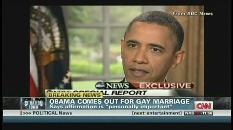 President Obama Supports Same Sex Marriage May 9 2012 Youtube