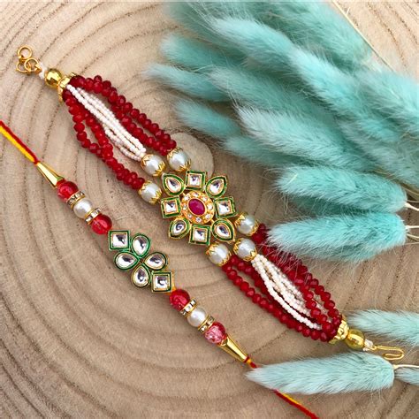 Precious Chain Bracelet Rakhi And Dora Rakhi Combo For Bhaiya Bhabhi