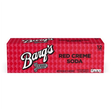 Barqs Red Creme Soda 12 Cans 12 Fl Oz Harris Teeter