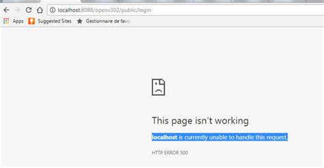 The Localhost Page Isnt Working Localhost Is Currently Unable To Handle This Request
