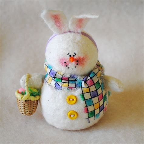 Easter Bunny Snowman