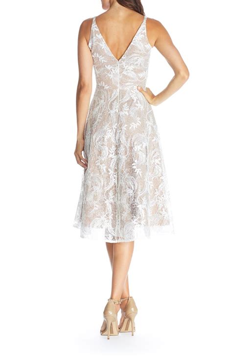 Dress The Population Elisa Lace Fit And Flare Dress Nordstrom