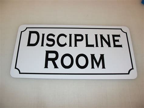 Discipline Room Metal Sign For Bdsm S And M Bedroom Sex Etsy