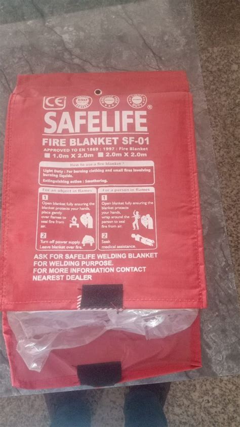 Red Safe Life Fire Blanket Size 10 X 10 X 2 Centimeters At Rs 600