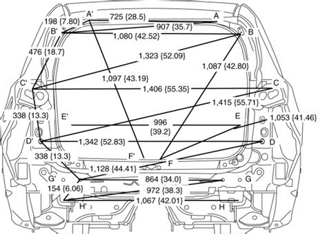 Mazda Cx 5 Service And Repair Manual Rear Body Straight Line Dimensions