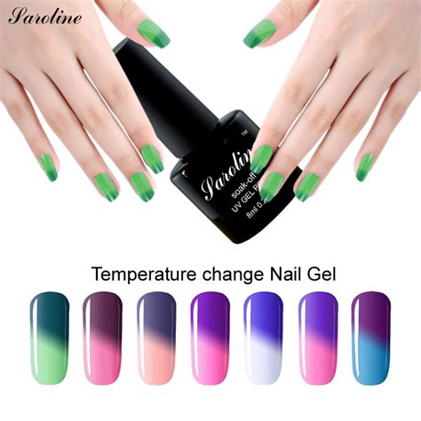 Saroline Lucky Color Temperature Change Uv Nail For Nail Design Semi