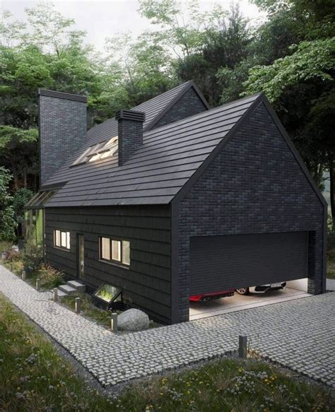 20 Modern Black House Exterior Design Ideas For Your Inspiration