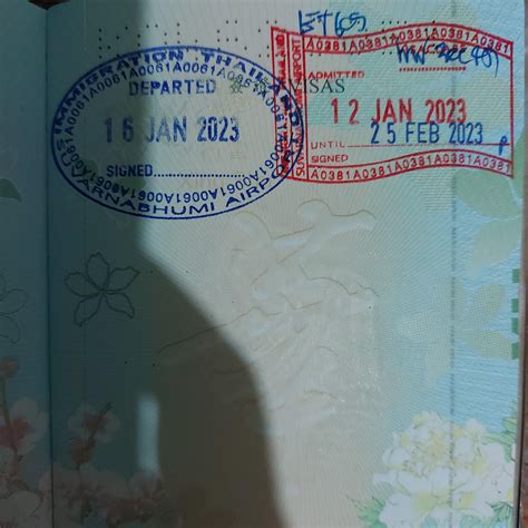 First Passport Stamps Of 2023 Thailand R Passportporn