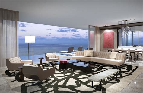 Penthouse At Latelier Residences Miami Beach Interiors Most