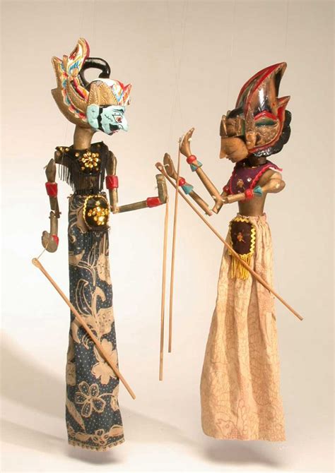 Wayang Golek Rod Puppets Java Indonesia Object Lessons Ceremony Celebration Puppets