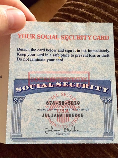 Social Security Card Template 11 Documents Edit