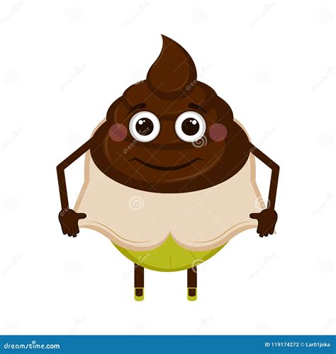 Happy Poop Emoji Stock Vector Illustration Of Smiley 119174272