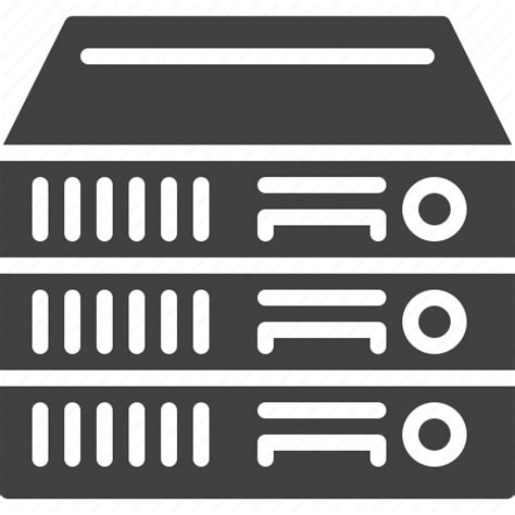 Cluster Database Rack Servers Icon