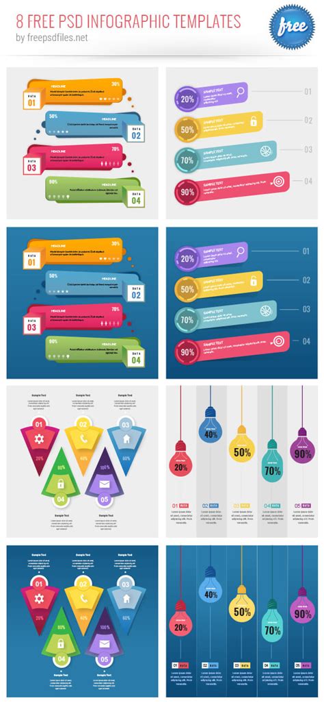 Free PSD Infographic Templates