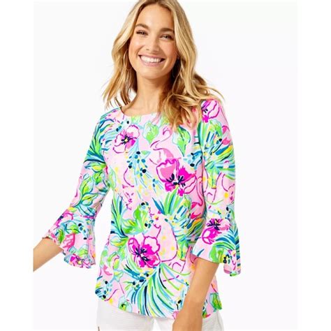 Lilly Pulitzer Tops Lilly Pulitzer Fontaine Top Poshmark
