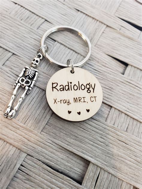 Radiology Keychain Rad Tech T Funny Imaging Present Etsy