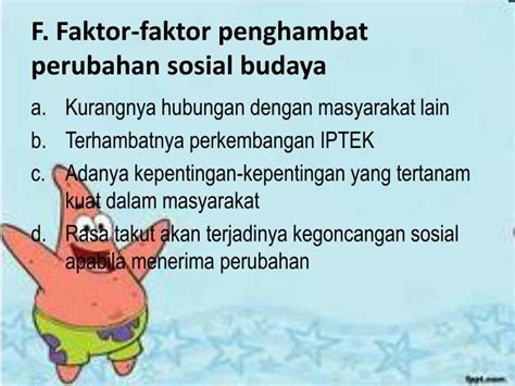 Faktor Penyebab Dan Penghambat Perubahan Sosial Budaya Materi Ips