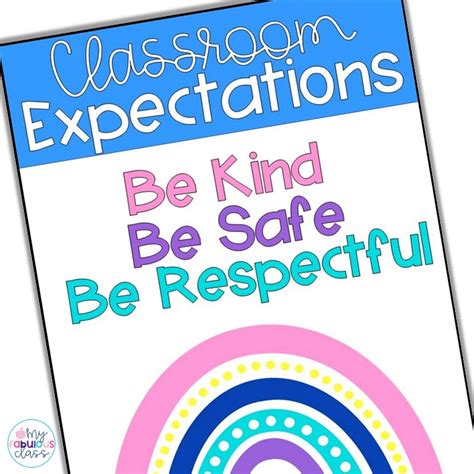 Classroom Expectations My Fabulous Class