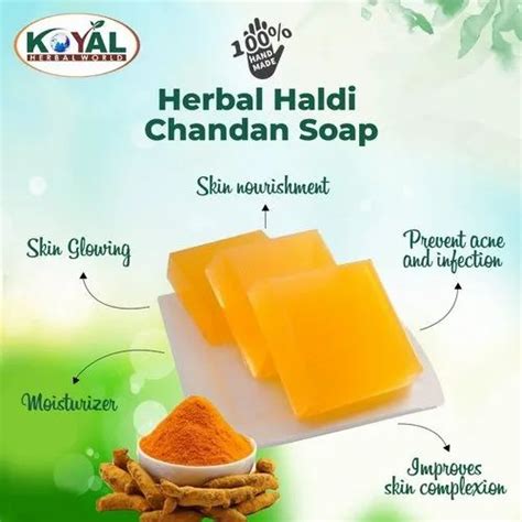 Solid Gm Herbal Haldi Chandan Soap For Bathing At Rs Piece In
