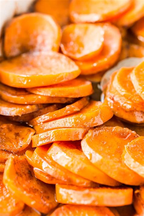 In a light, golden syrup. Candied Yams Recipe - Candied Sweet Potatoes | Sugar & Soul