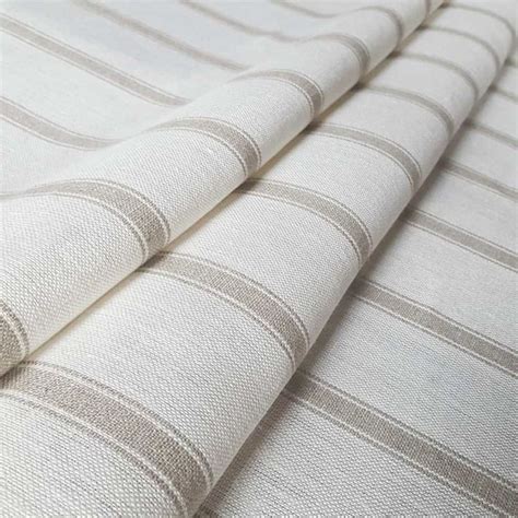 Angus Stripe Fabric Ian Mankin Linen Upholstery Fabric Fabric