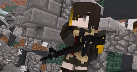 Minecraft M16a1 Girls Frontline 【回饋任務】少女前線skin M16a1 Skin Pixiv