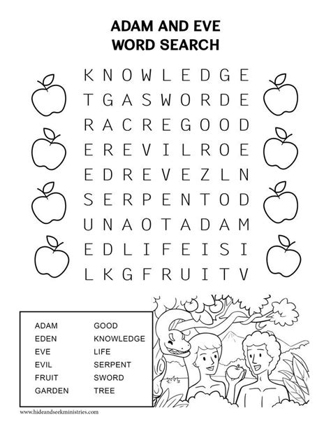 Adam And Eve Free Bible Worksheet Bible Activities For Kids Bible