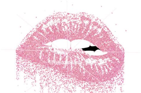 Glitter Lips Clip Art Bundle By Glamour Print Co