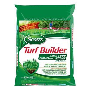From our renowned turf builder® with weed control. Scotts Turf Builder Lawn Food (30-0-3) | Lowe's Canada