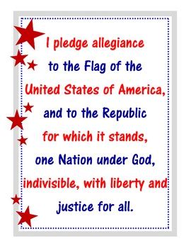 The supreme judicial court of massachusetts are considering arguments seeking removal of the two words for the new reason of discrimination. The Pledge of Allegiance--FREE Poster! by Real Ms Frizzle ...