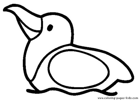 Suitable for children of all ages. Simple bird color page