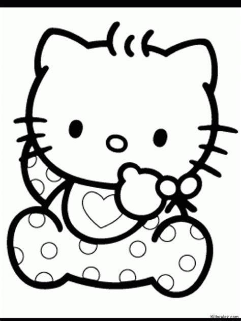 Dibujo De Hello Kitty Bebé Para Colorear Dibujos Infantiles De Hello