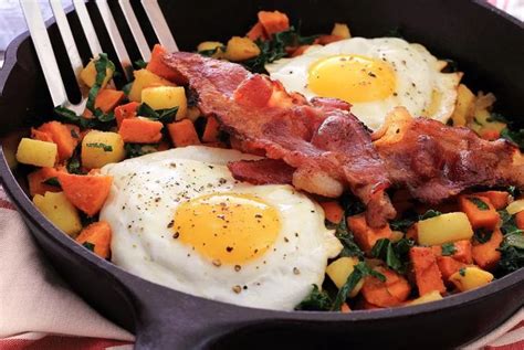 Yam Apple And Kale Paleo Skillet Breakfast Paleo Newbie Recipe