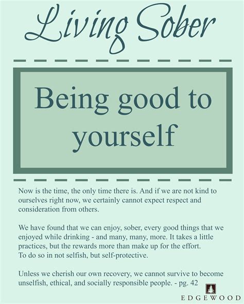 Be Good To Yourself Self Care Is Essential To Your Recovery
